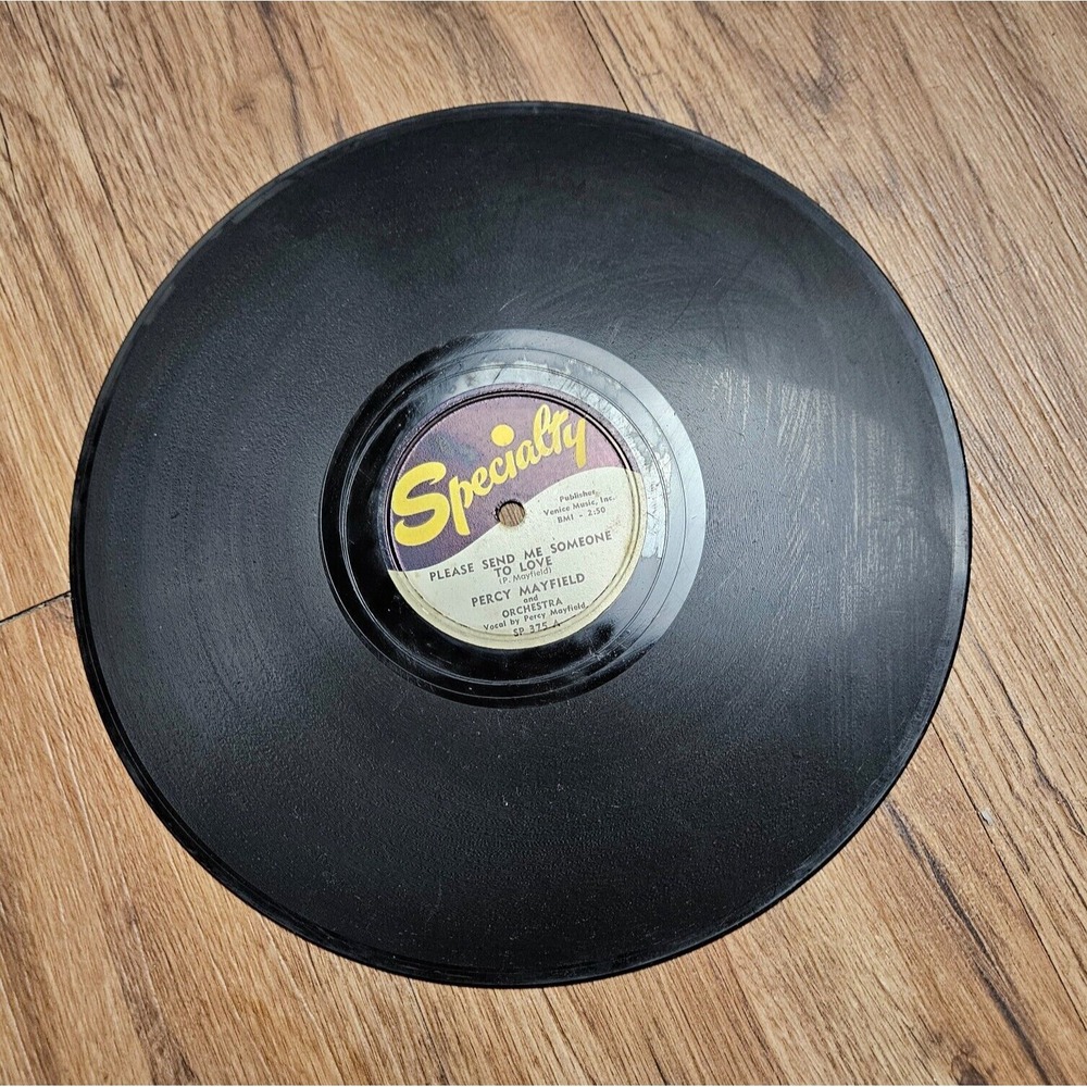 Percy Mayfield – Please Send Me / Strange Things SPECIALTY SP 375 78 10" V+/V+